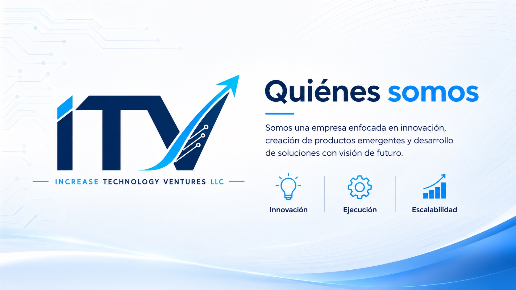 Quiénes somos: una empresa enfocada en innovación, productos emergentes y soluciones con visión de futuro